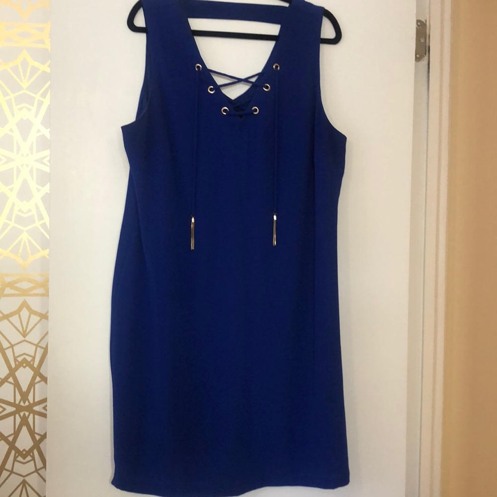 INC Lace Up Dress